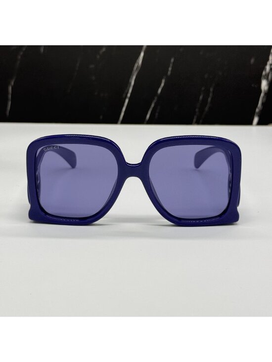Gucci GG1326S 006 Purple Square Oversaized Women Sunglasses Authentic NEW main image 10